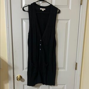 Coldwater Creek Black Sleeveless Tunic